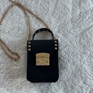 Chic Black and Gold Mini Bag